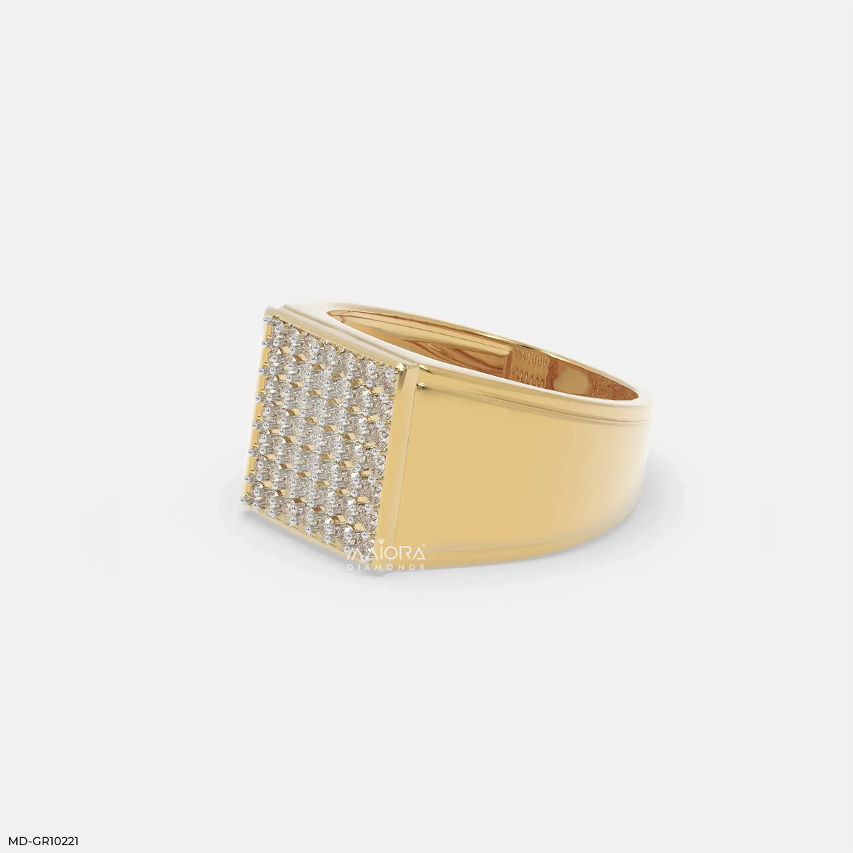 Brilliance Panel Mens Diamond Ring