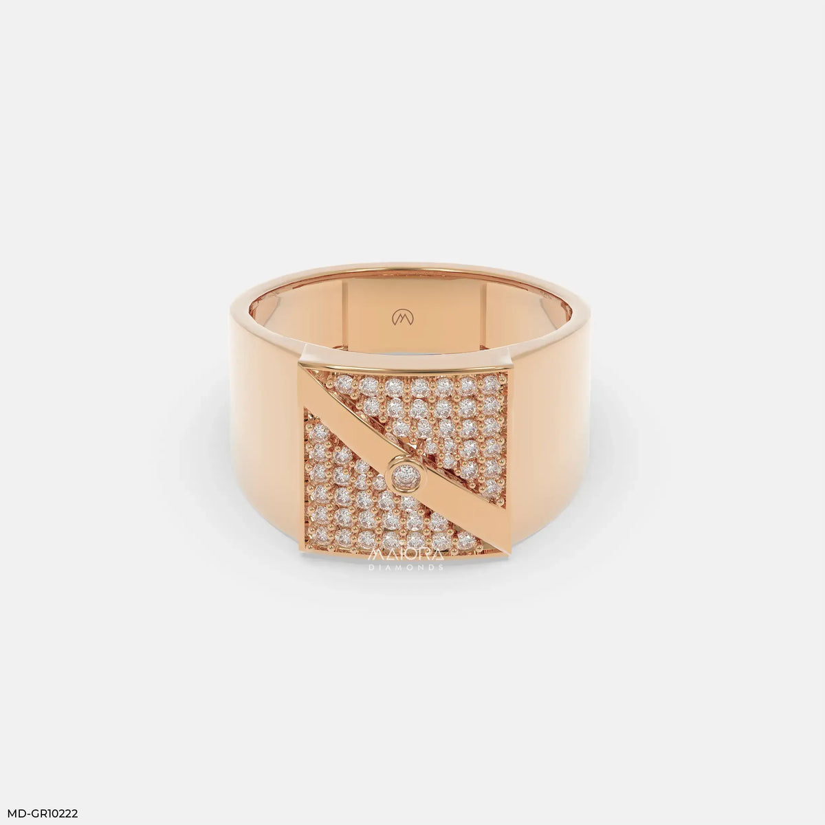 Regal Sqaure Mens Diamond Ring
