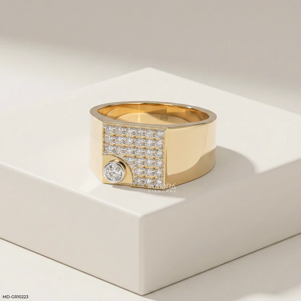 Sovereign Crest Mens Diamond Ring