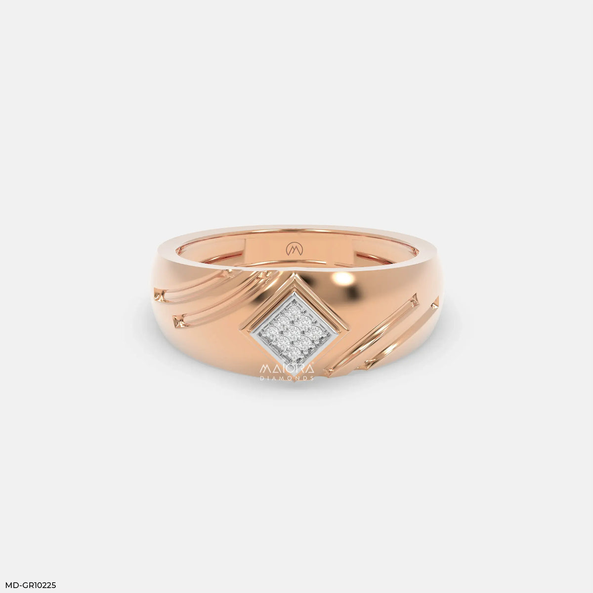 Internal Spark Mens Diamond Ring