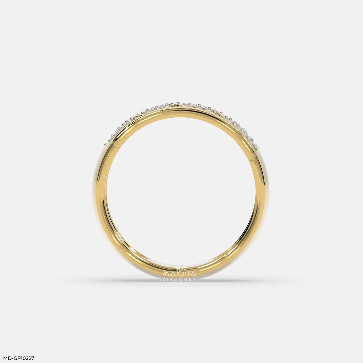 Chevron Mosaic Mens Diamond Ring