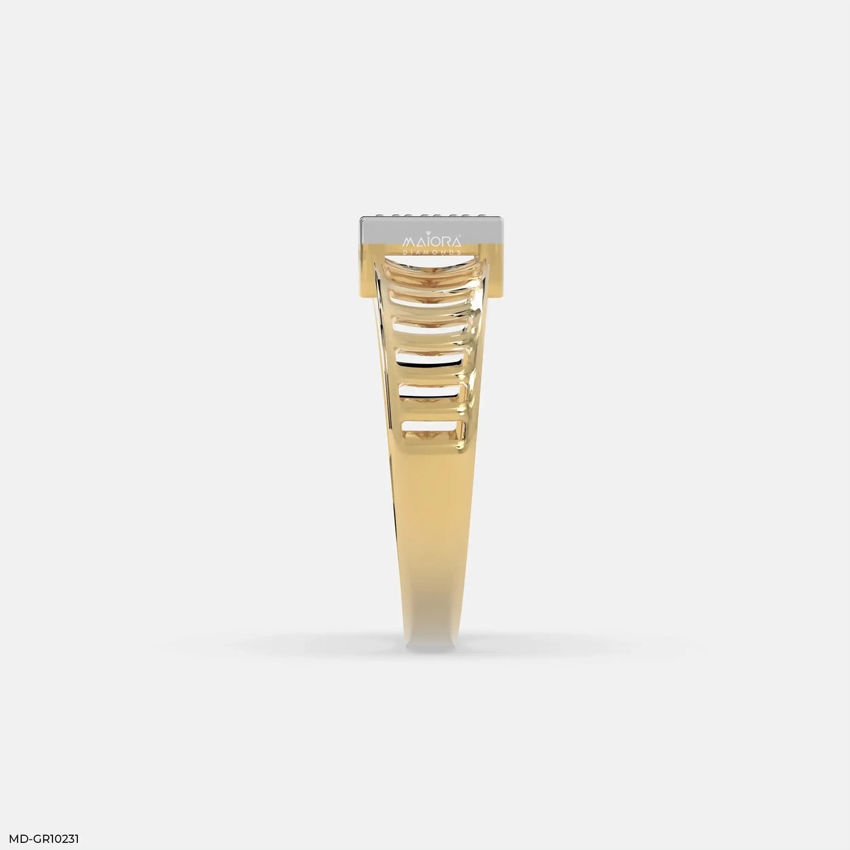 Classic Quad Mens Diamond Ring