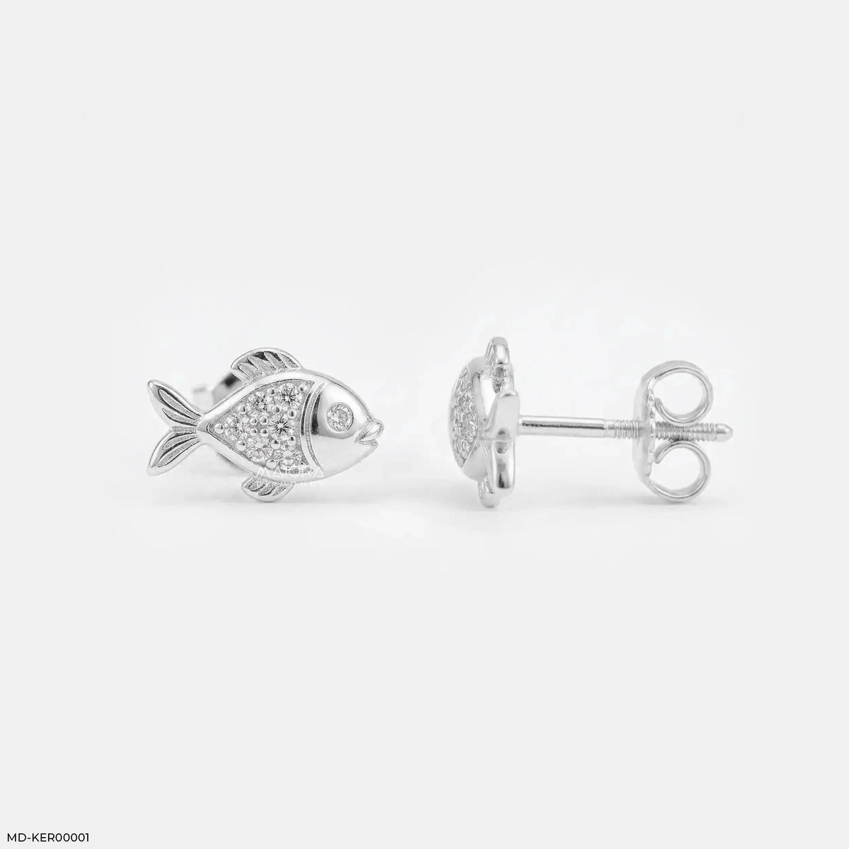Golden Guppies Kids Diamond Earrings
