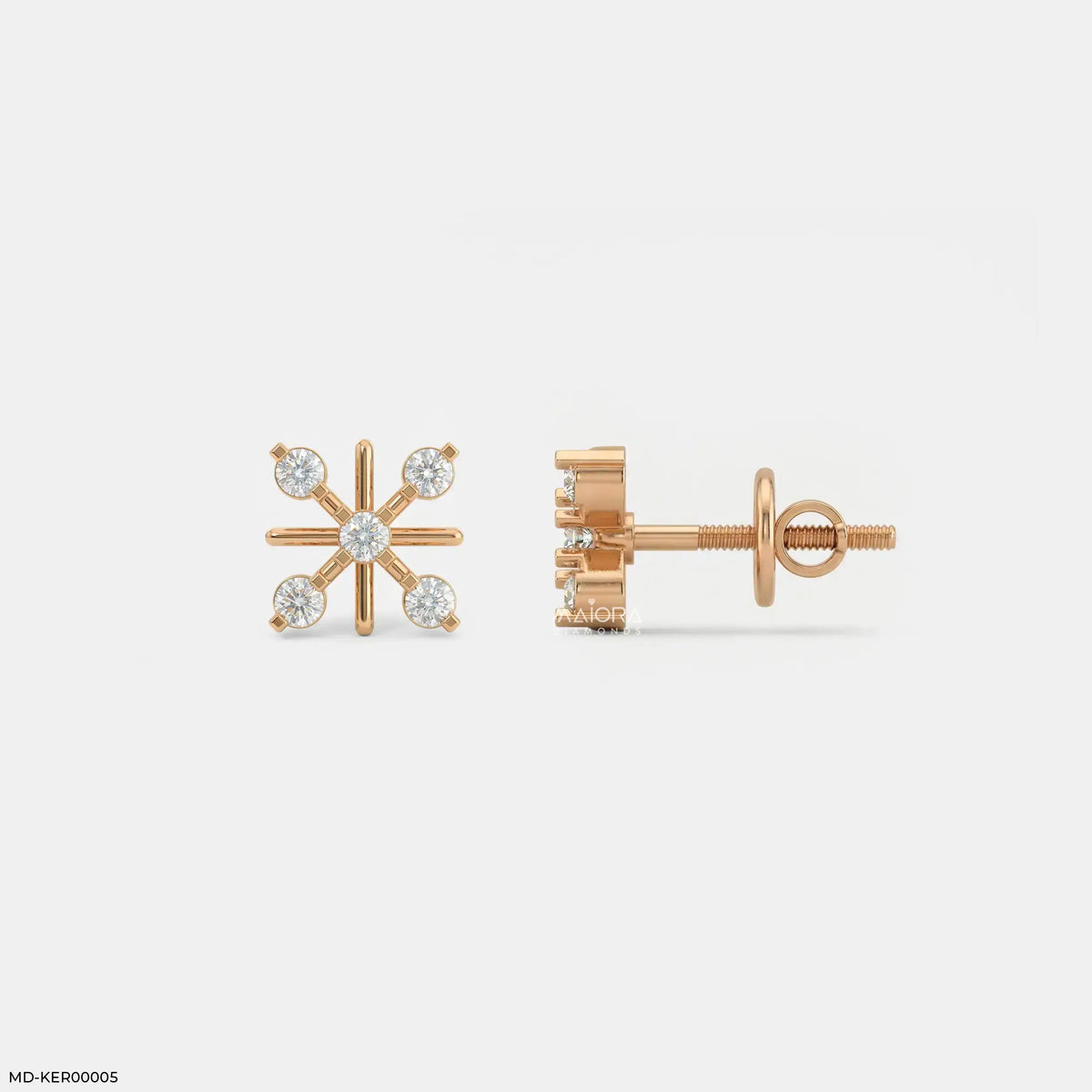 Magic Cross Kids Diamond Earrings
