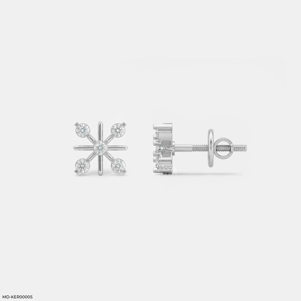 Magic Cross Kids Diamond Earrings