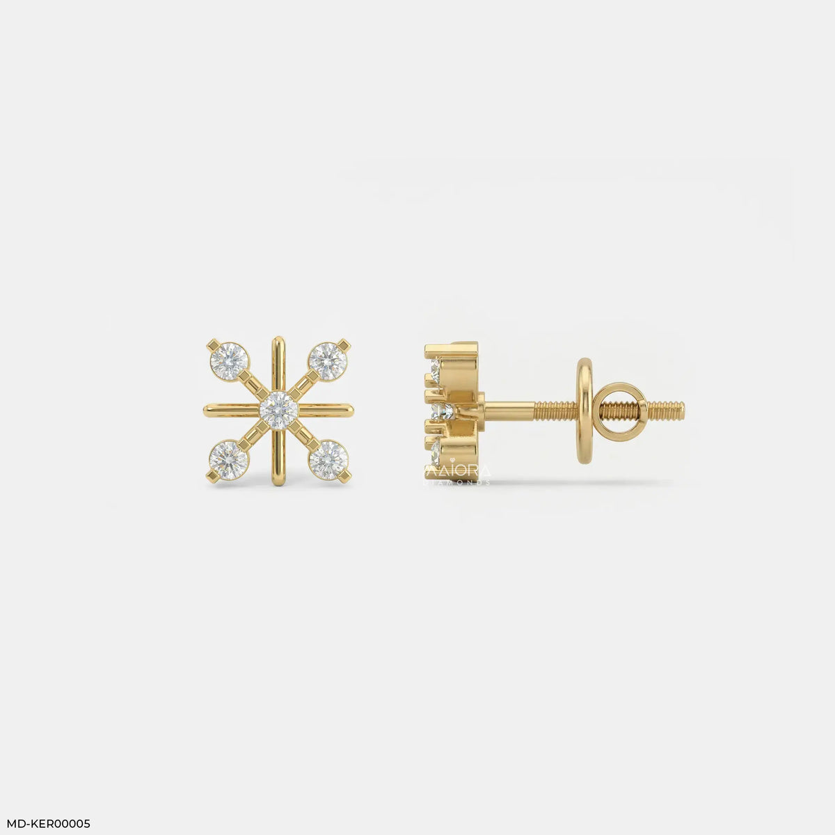 Magic Cross Kids Diamond Earrings