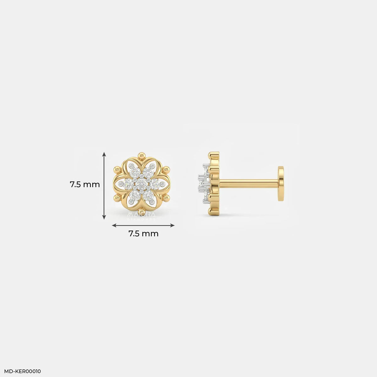 Daisy Flora Kids Diamond Earrings