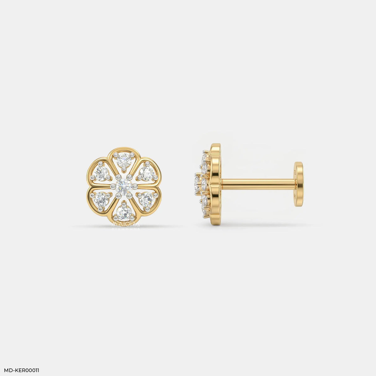 Flora Fable Kids Diamond Earrings