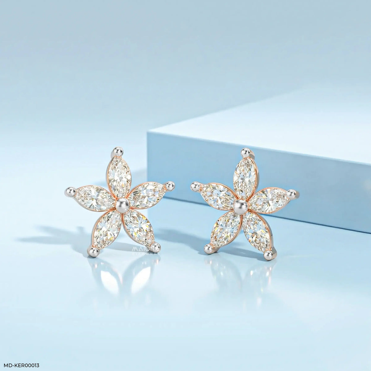 Shiney Petals Kids Diamond Earrings