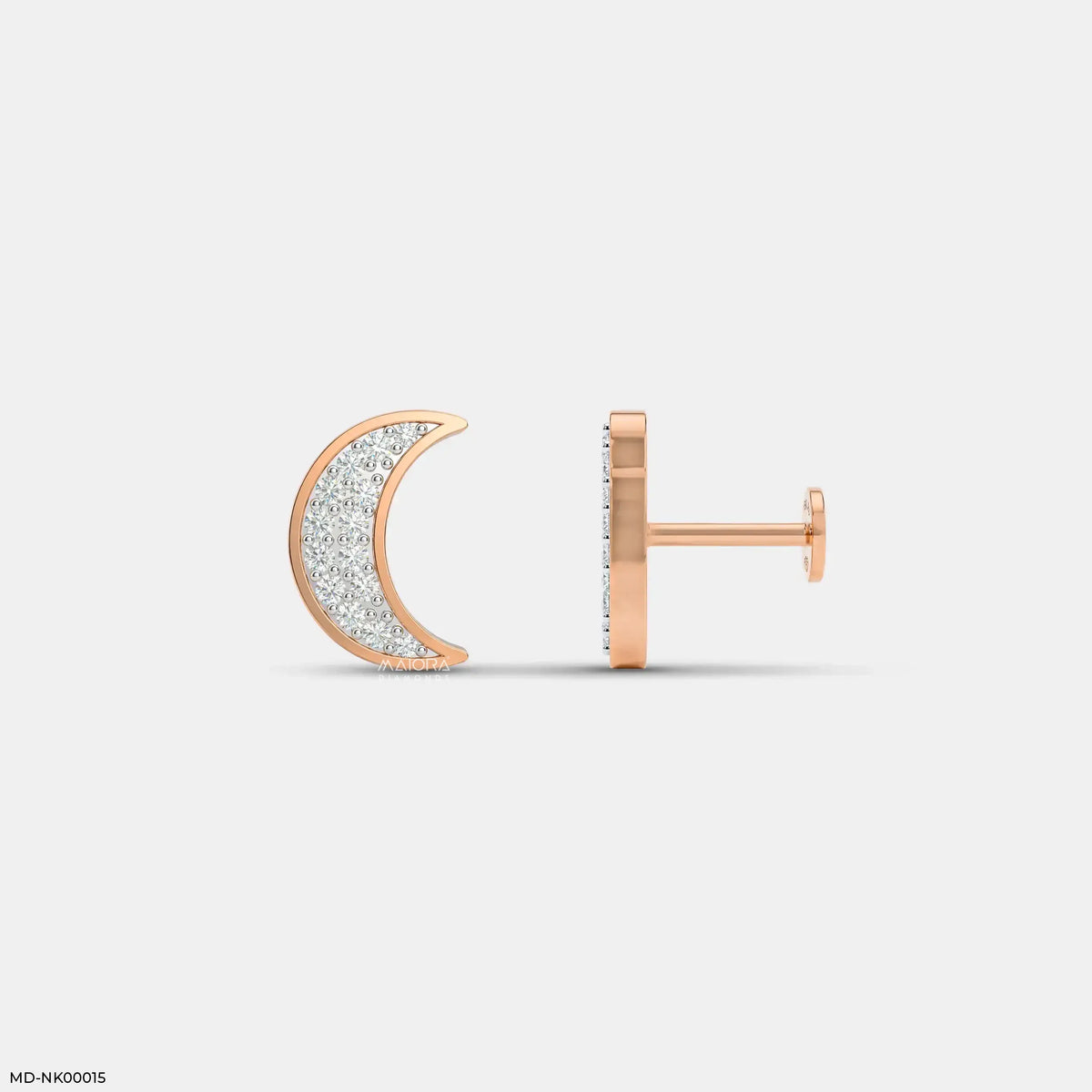 Mini Moon Kids Diamond Earrings