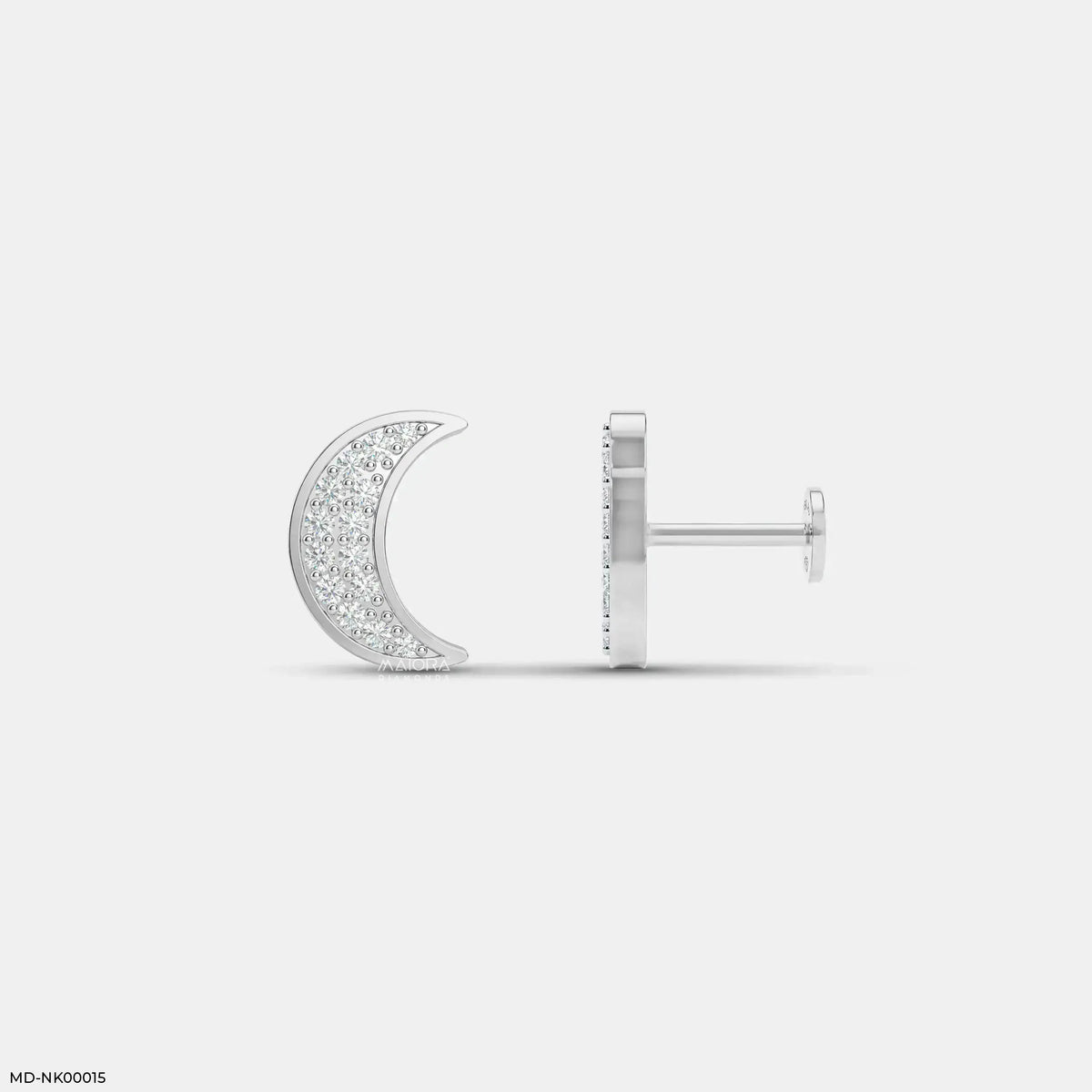 Mini Moon Kids Diamond Earrings