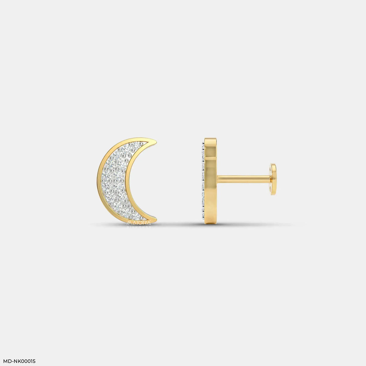 Mini Moon Kids Diamond Earrings