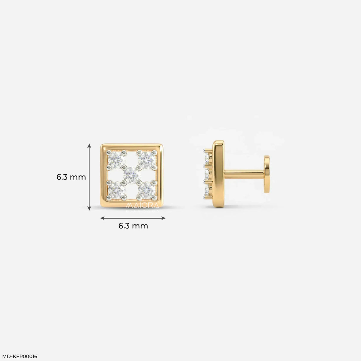 Glittery Box Kids Diamond Earrings