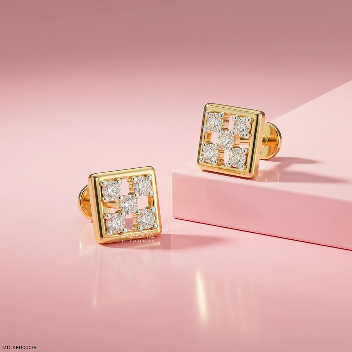 Glittery Box Kids Diamond Earrings