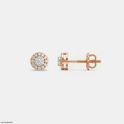 Orbit Halo Kids Diamond Earrings
