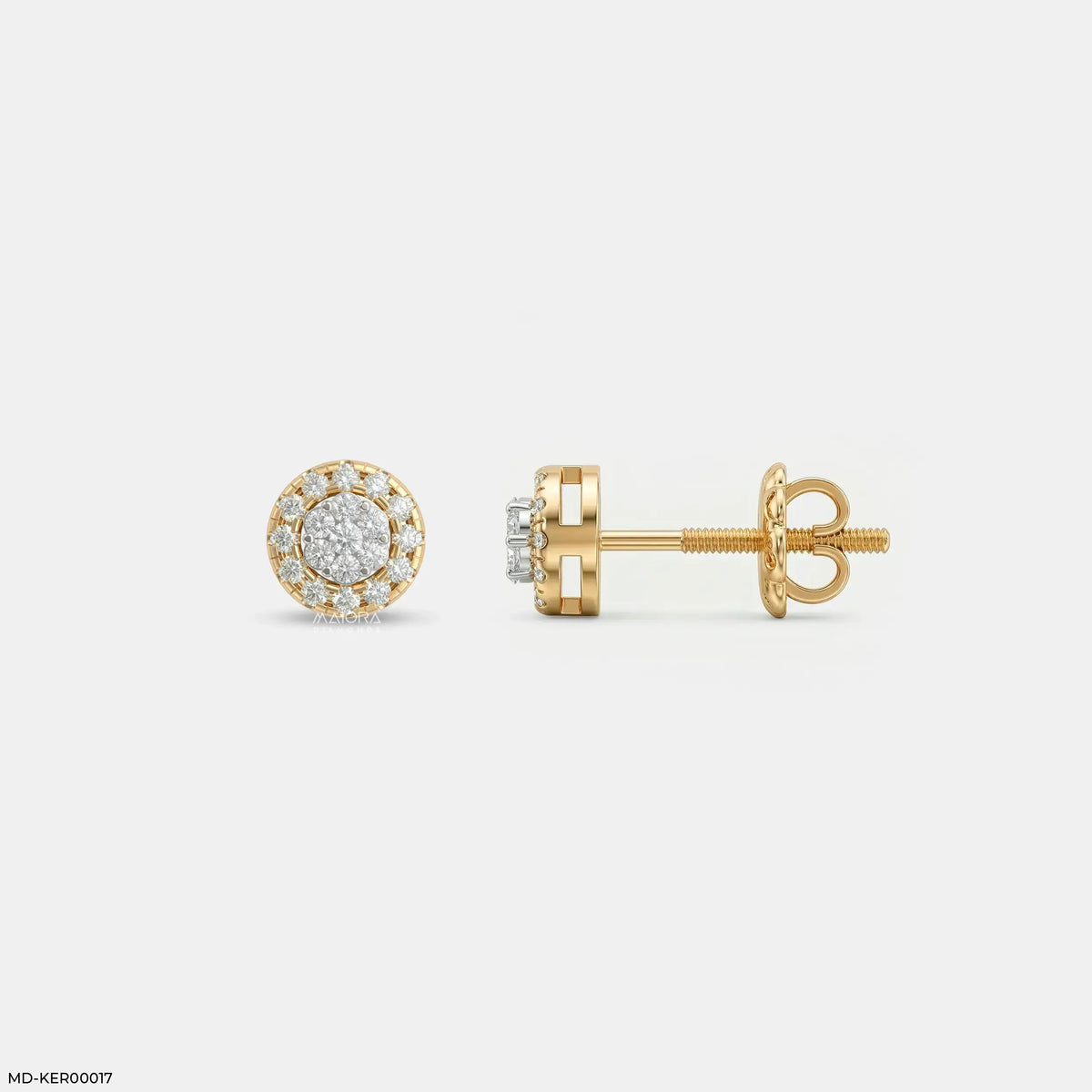 Orbit Halo Kids Diamond Earrings