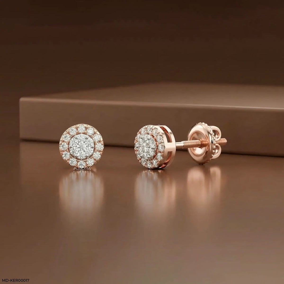 Orbit Halo Kids Diamond Earrings