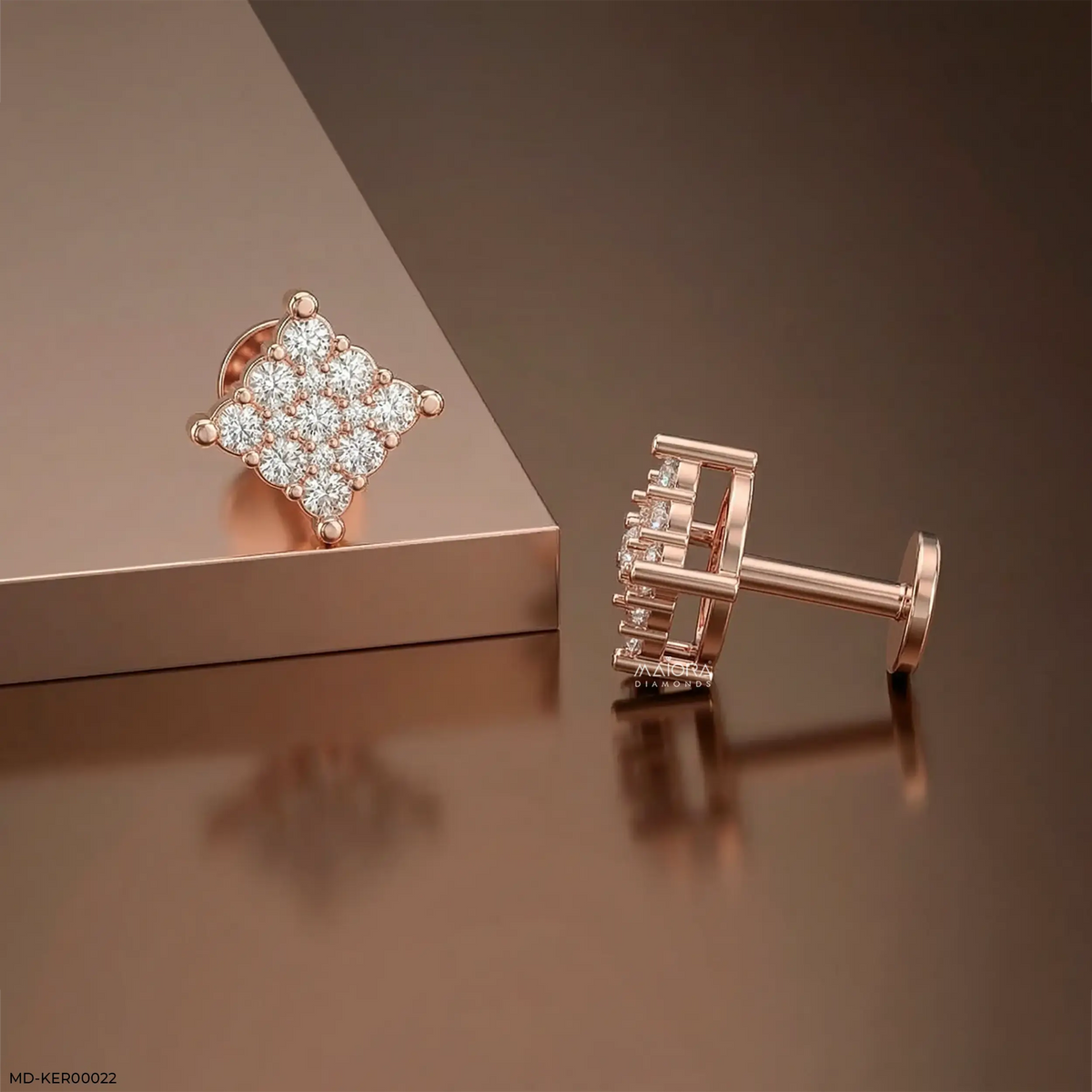 Cubical Diamond Kids Earrings