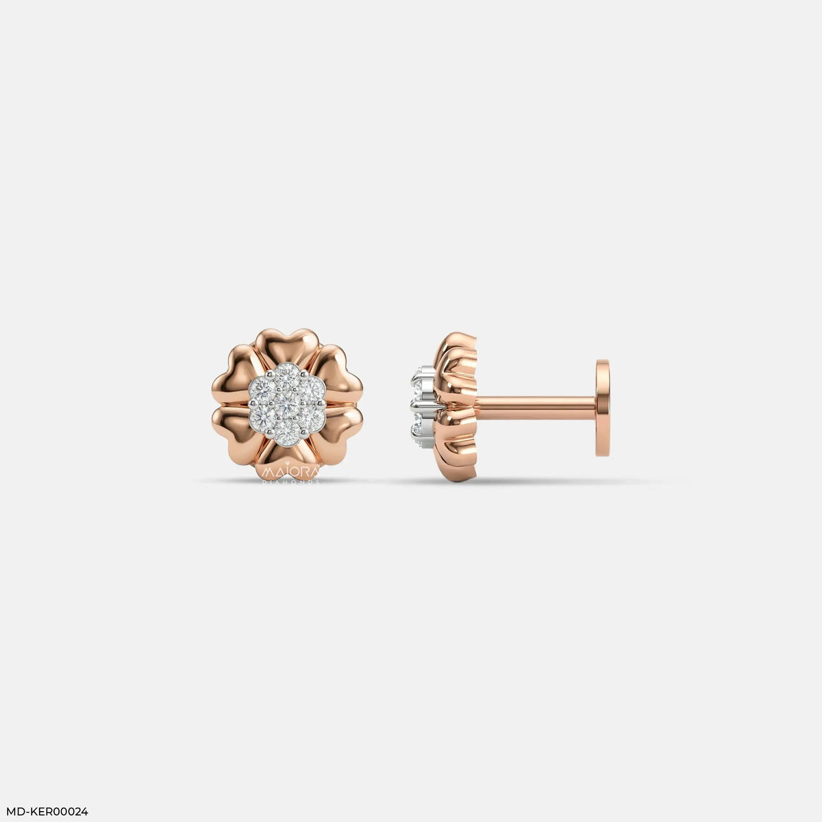 Rosy Posy Kids Diamond Earrings