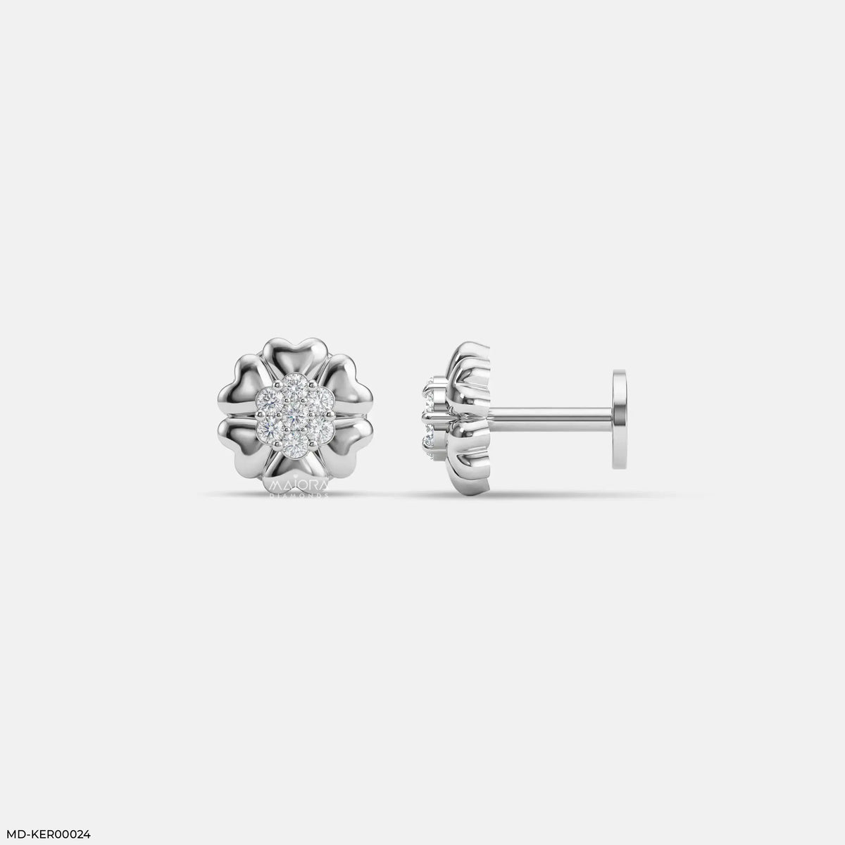 Rosy Posy Kids Diamond Earrings