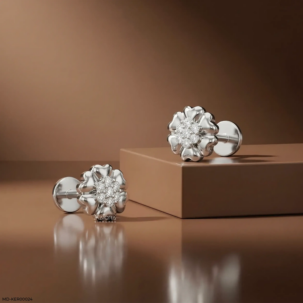 Rosy Posy Kids Diamond Earrings