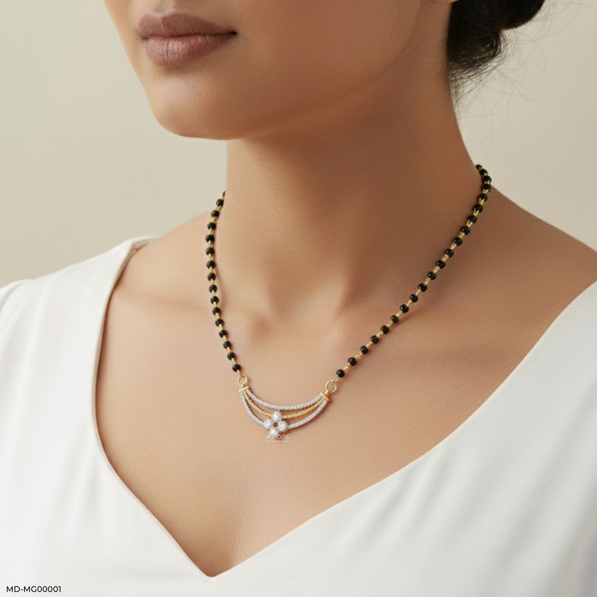 1.25 Carat Fancy Diamond Mangalsutra