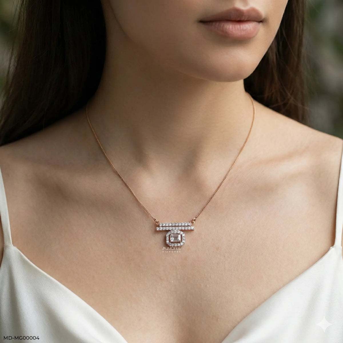 1.75 Carat Inaaya Halo Mangalsutra