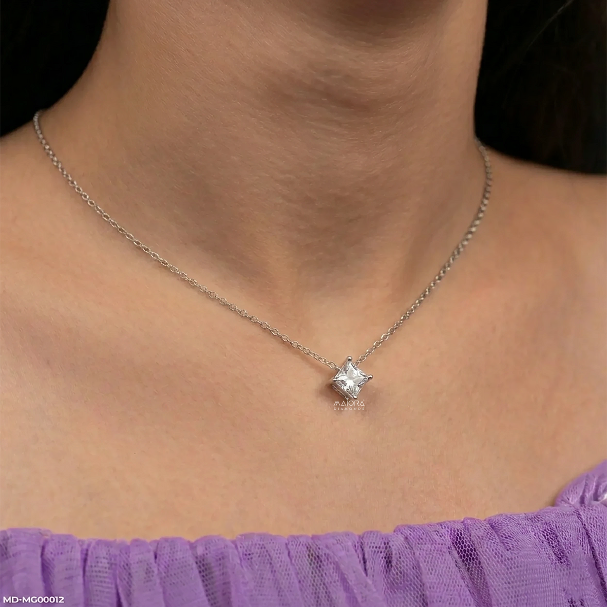 Prism Geometric Halo Pendants