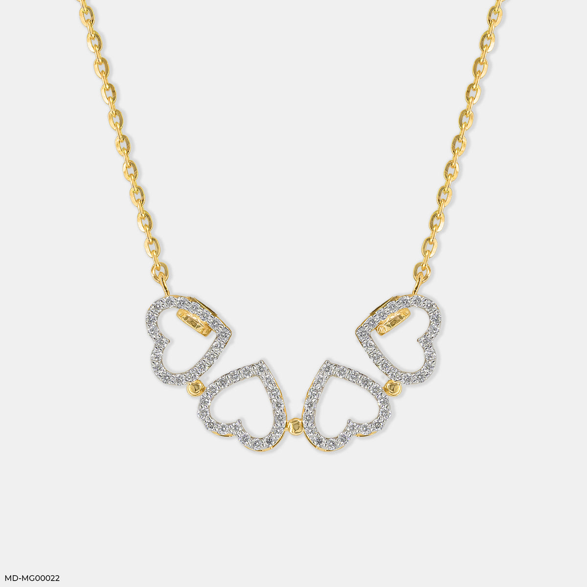 0.50 Carat Amara Hearts Lab Diamond Mangalsutra