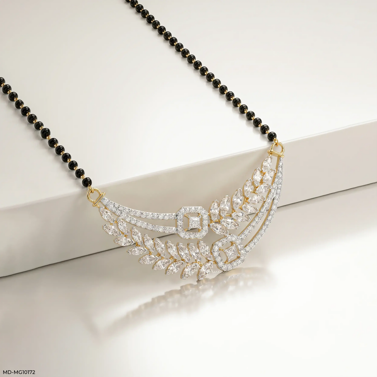 Marquise Flame Diamond Mangalsutra