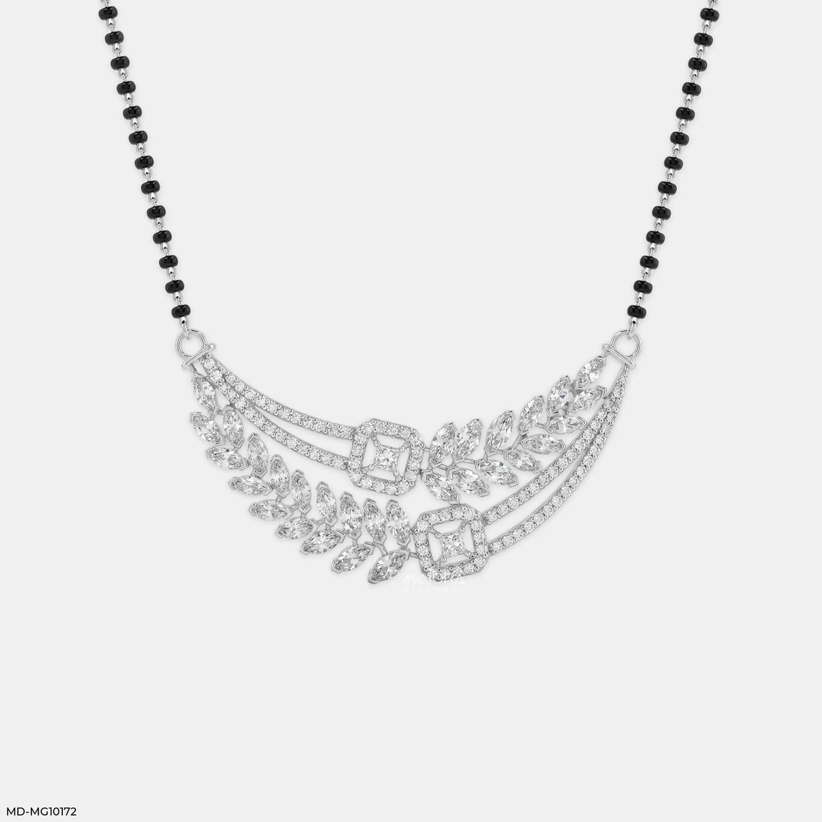 Marquise Flame Diamond Mangalsutra