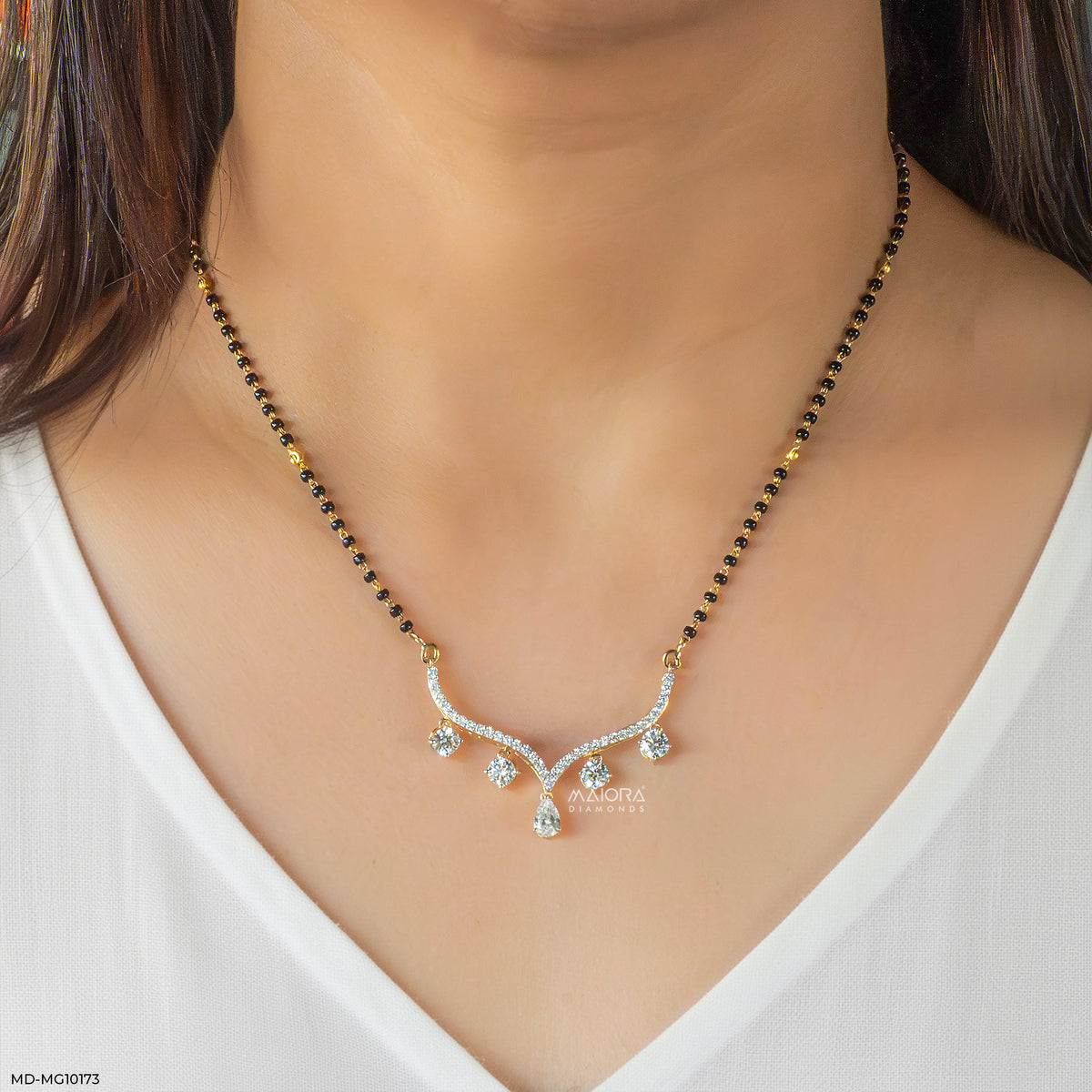 3 Carat Vivaara Diamond Mangalsutra