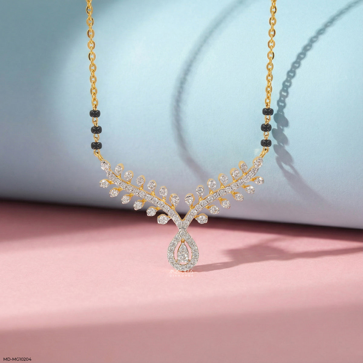 Petal Cascade Diamond Mangalsutra