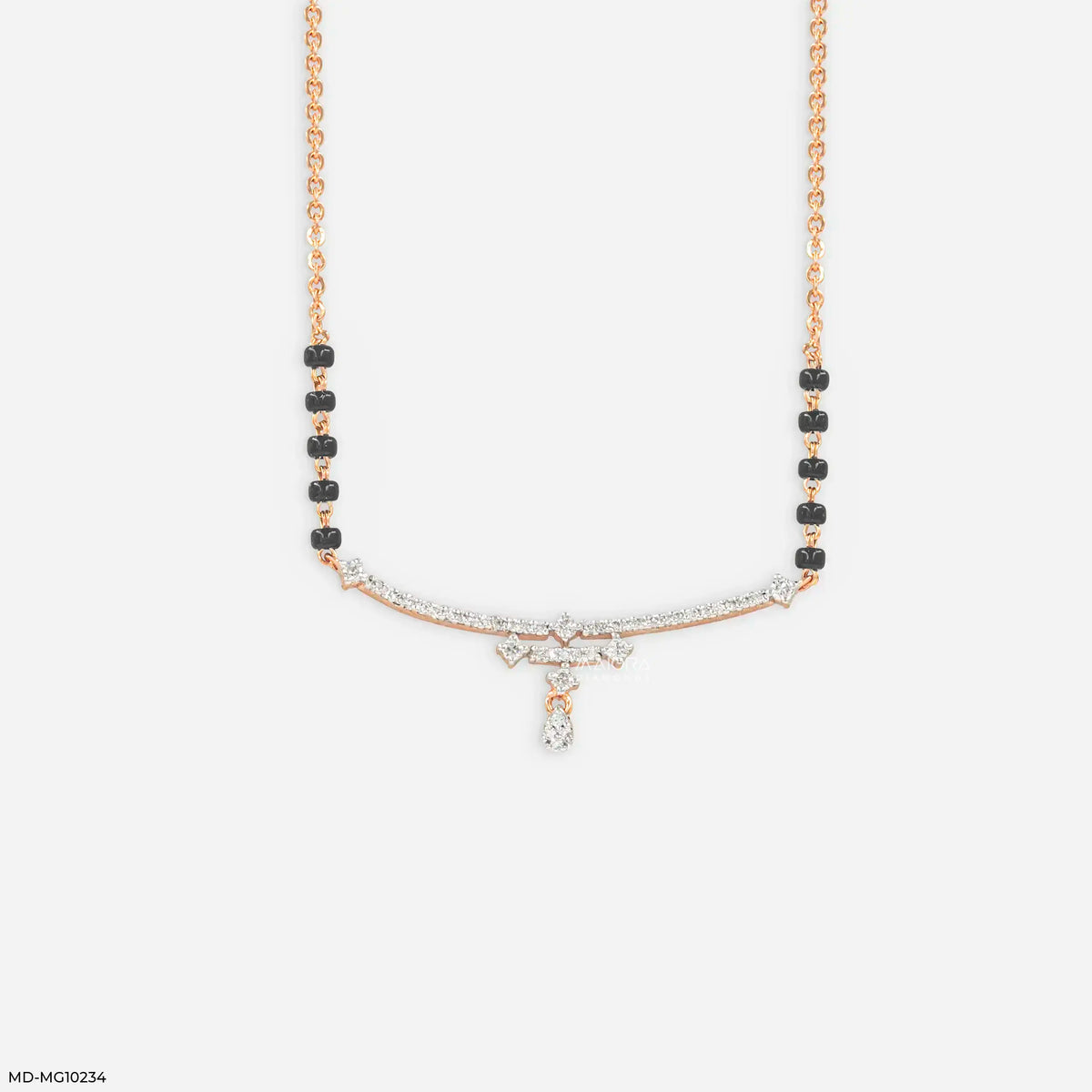 Shiny Liner Diamond Mangalsutra