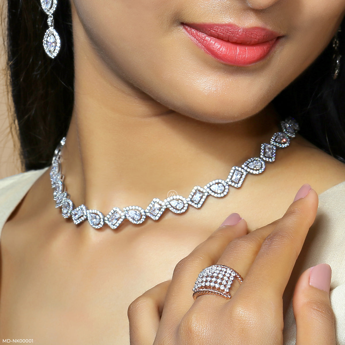 Symphony of Shapes Diamond Necklace