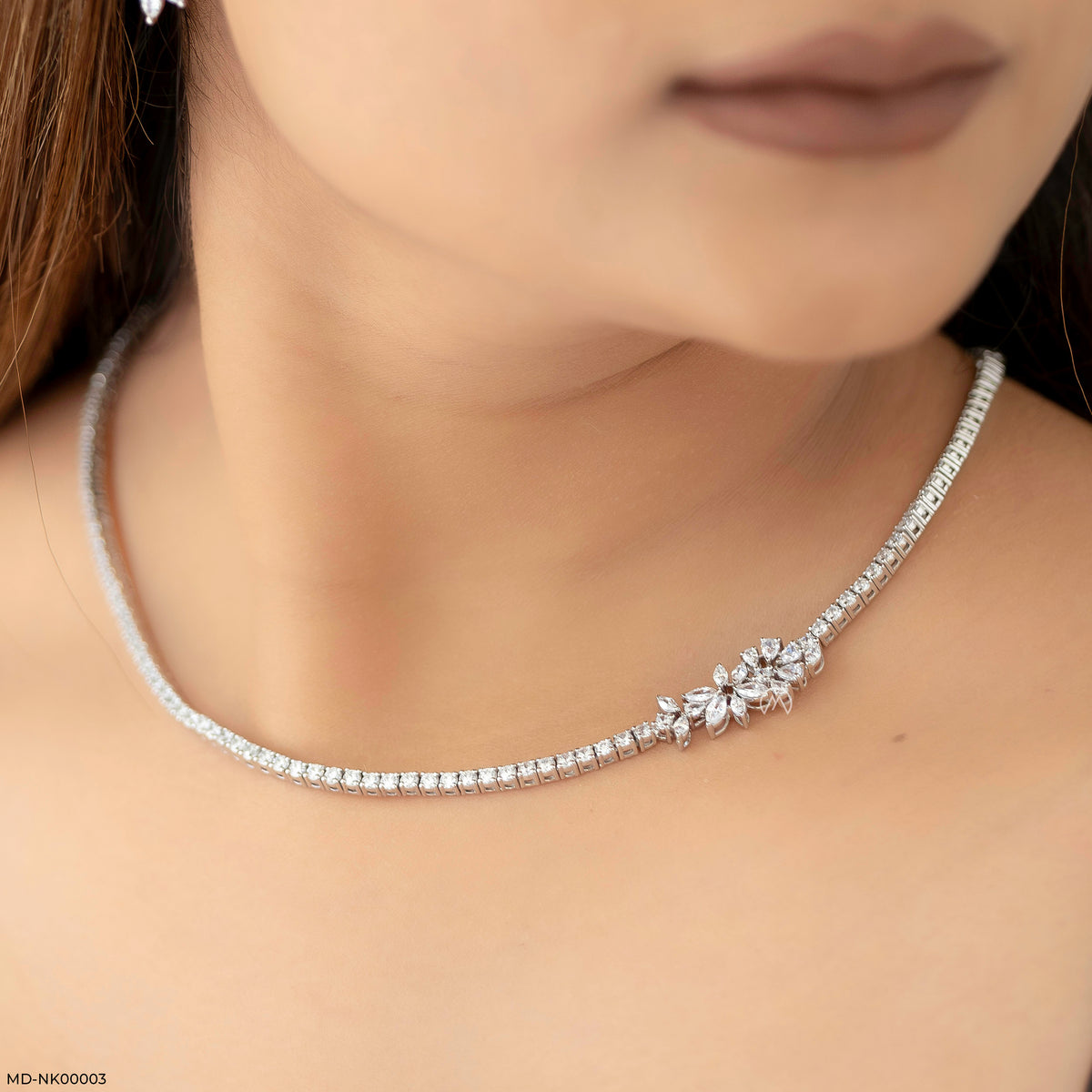 Single Line Fancy Diamond Necklace