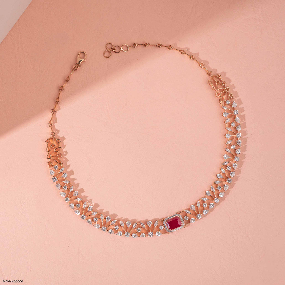 Ruby Lace Necklace