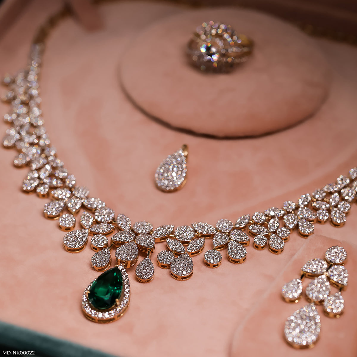 Pressure Setting Diamond Necklace