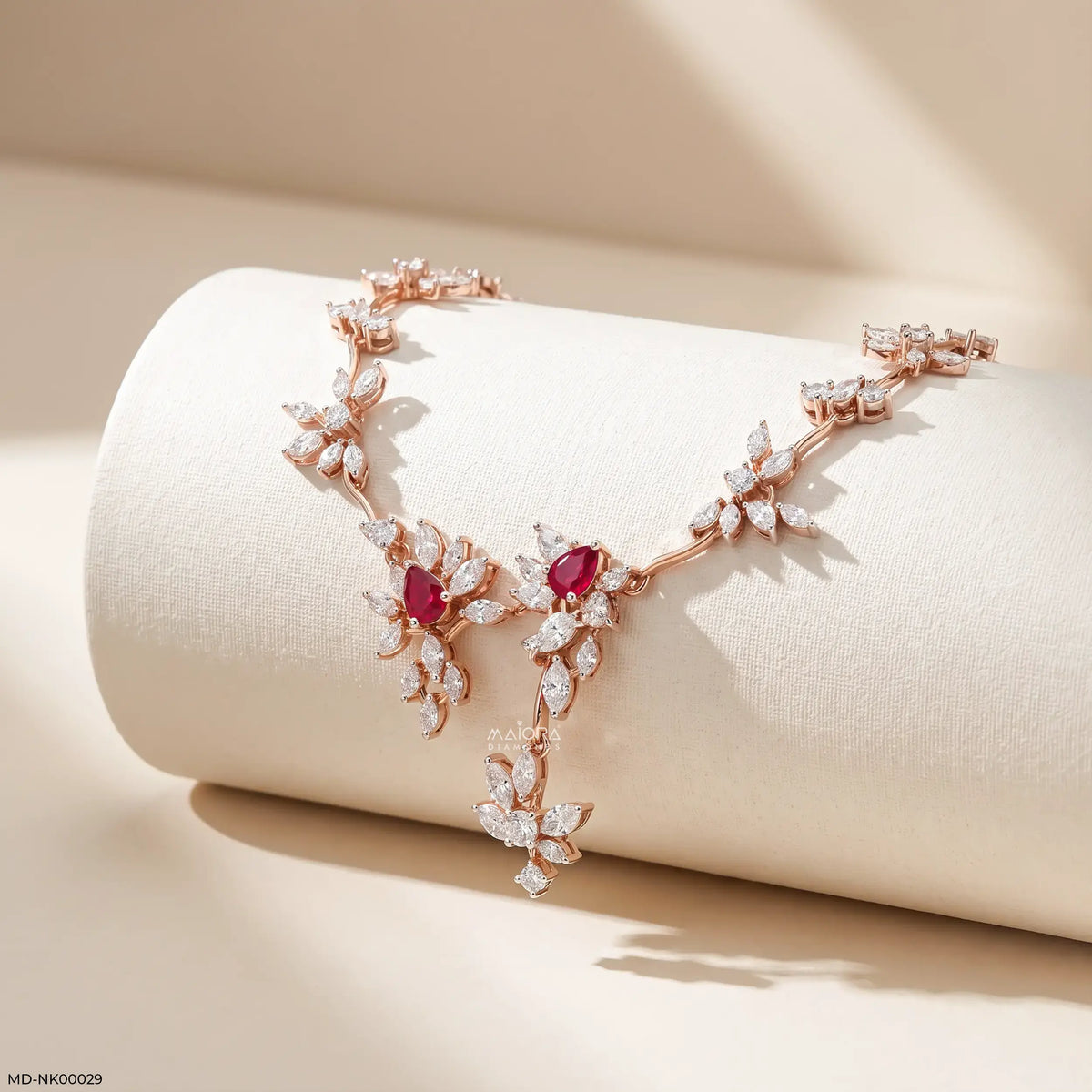 Ruby's Charm Diamond Necklaces