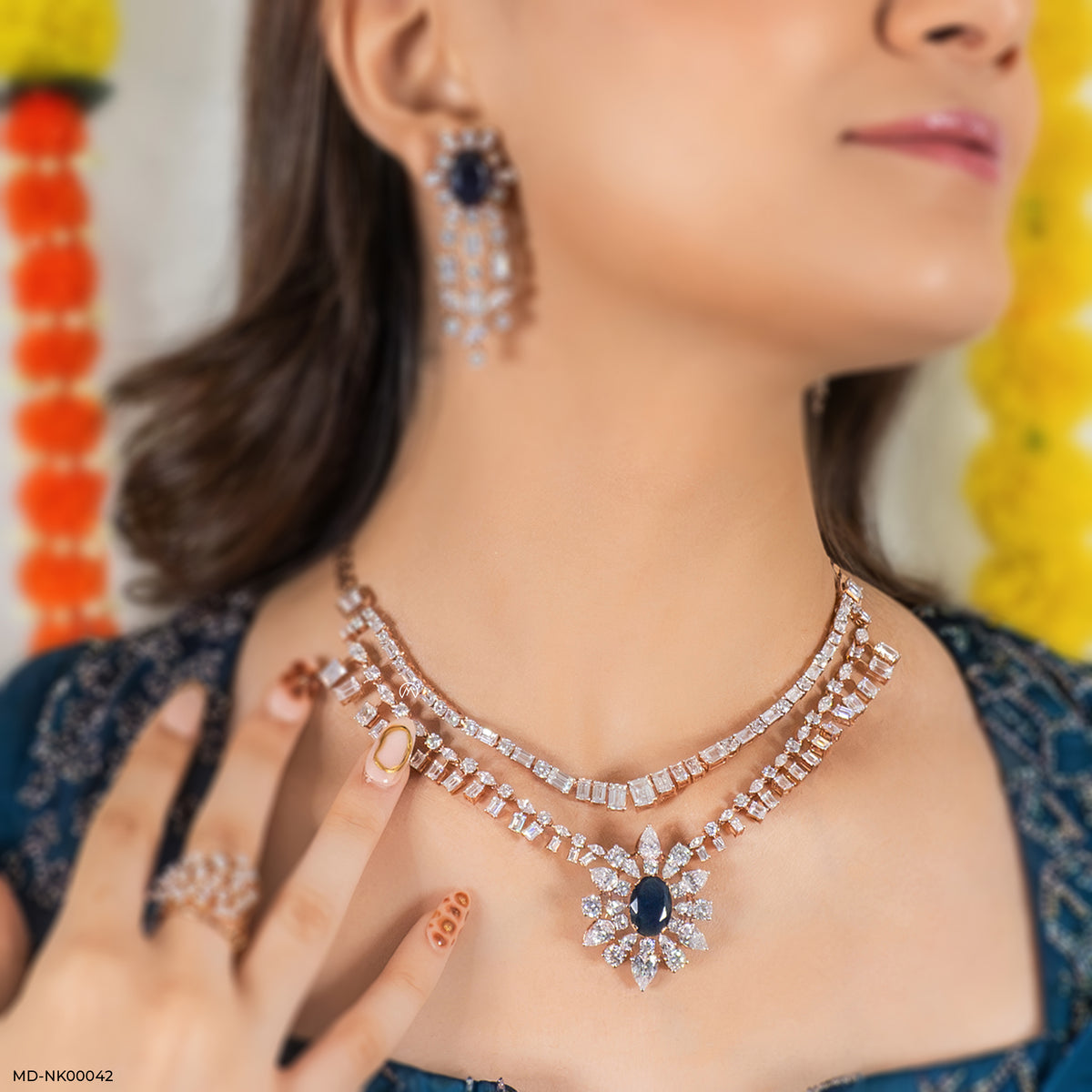 Multi Shape Diamond Necklaces