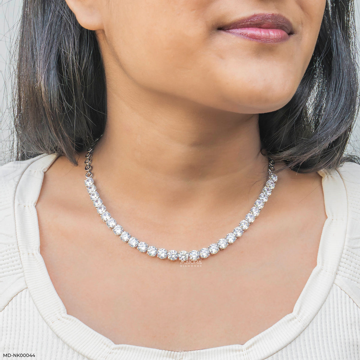 Starlight Graduated Diamond Necklace
