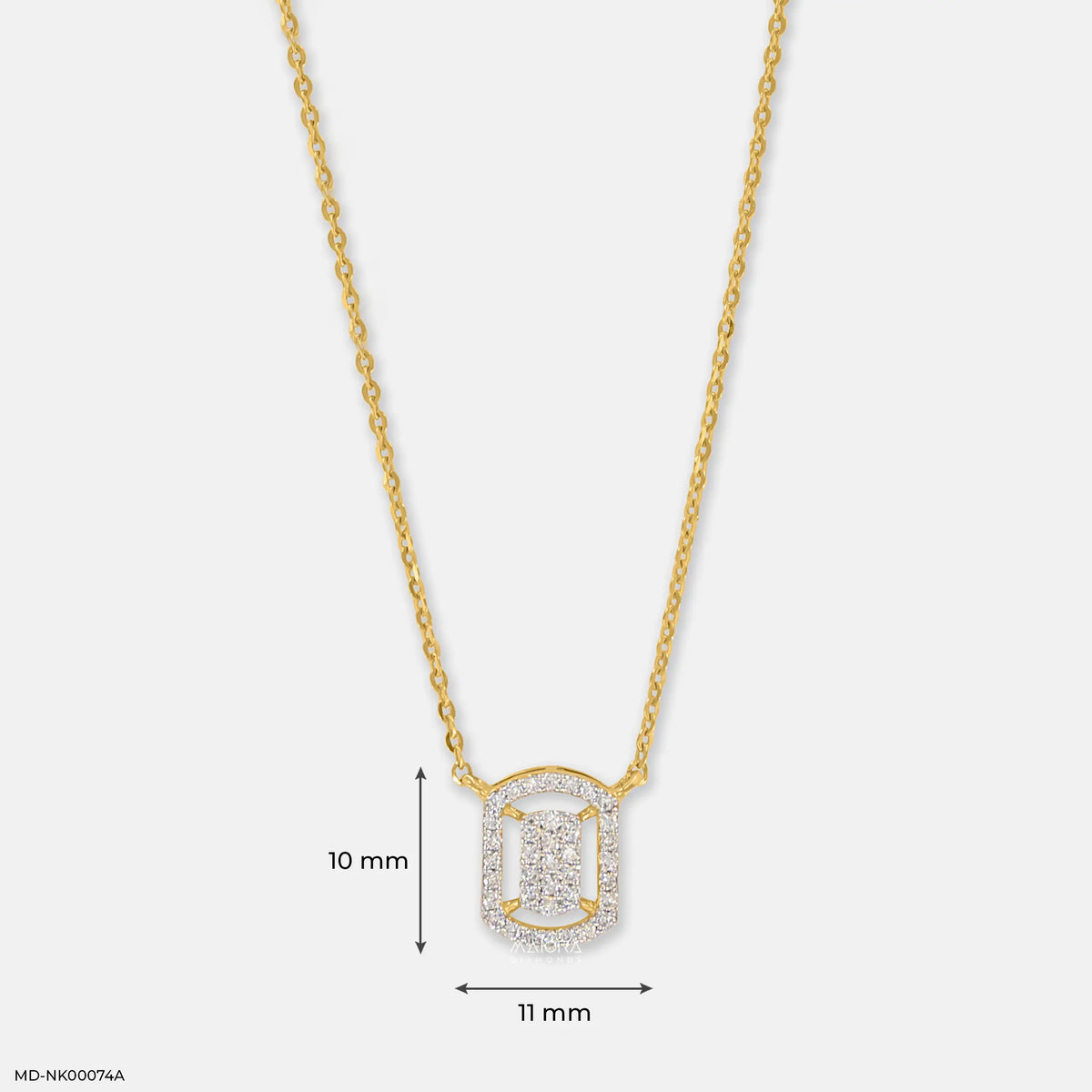 0.15 Carat Starburst Lab Diamond Pendant Without Chain