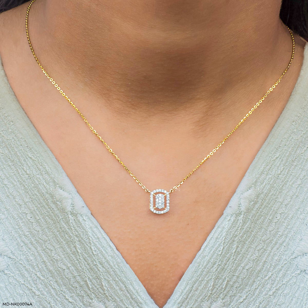 0.15 Carat Starburst Lab Diamond Pendant Without Chain