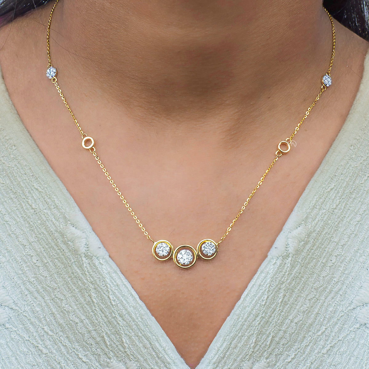 Golden Bubbles Necklace