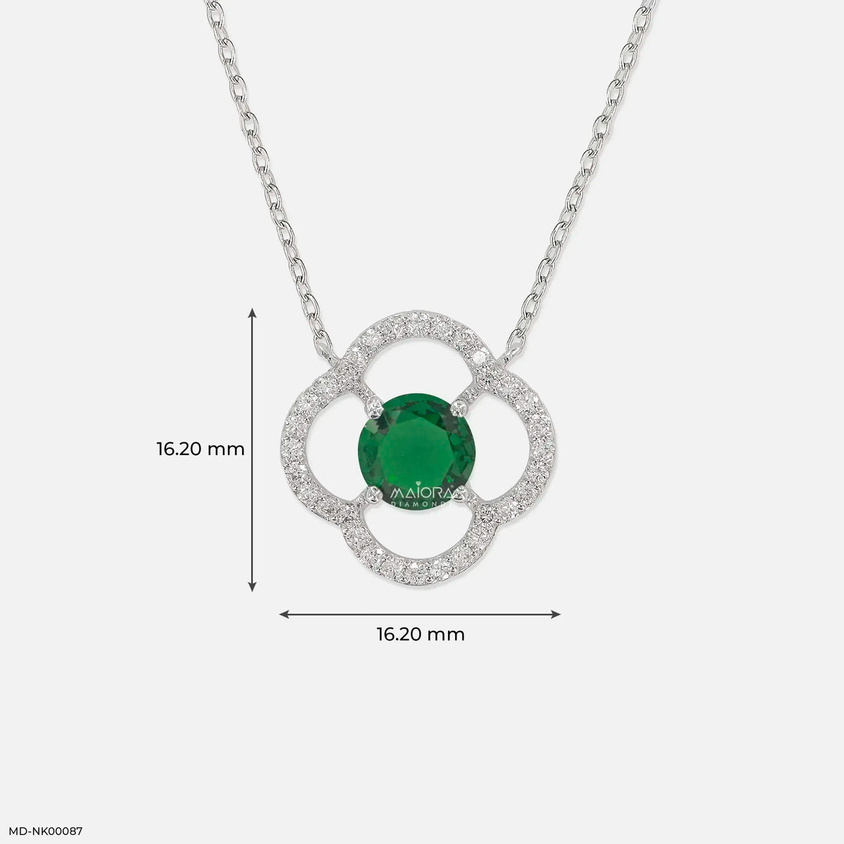 0.25 Carat Circle Of PetalsLab Diamond Pendant Without Chain