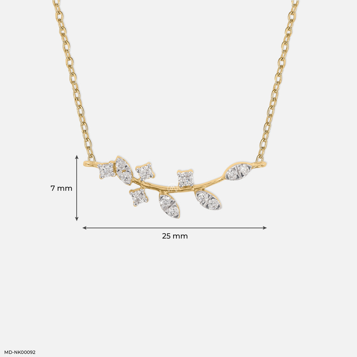 0.15 Carat Vine Yard Lab Diamond Pendant Without Chain
