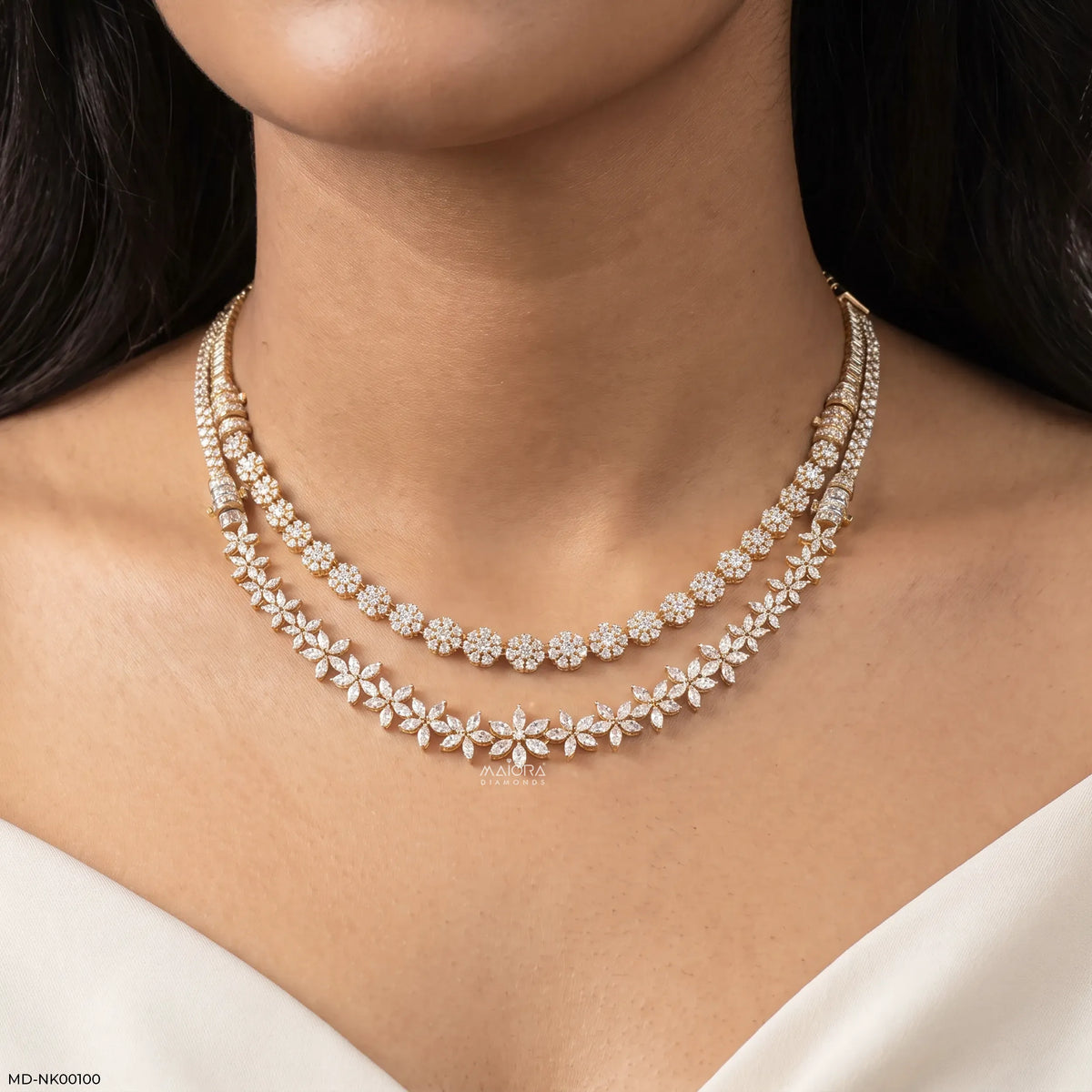 Unique Lab Diamond necklace