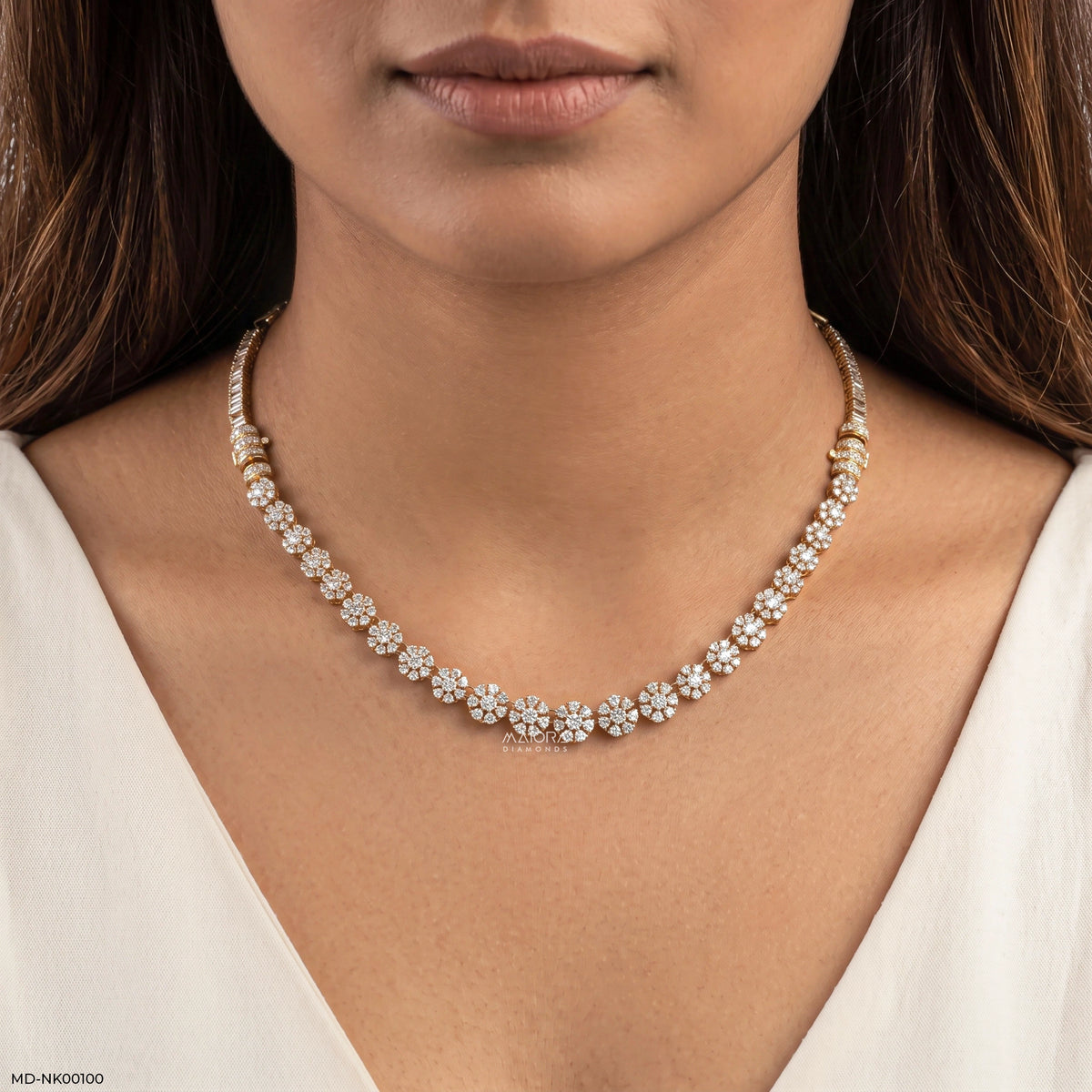 Unique Lab Diamond necklace