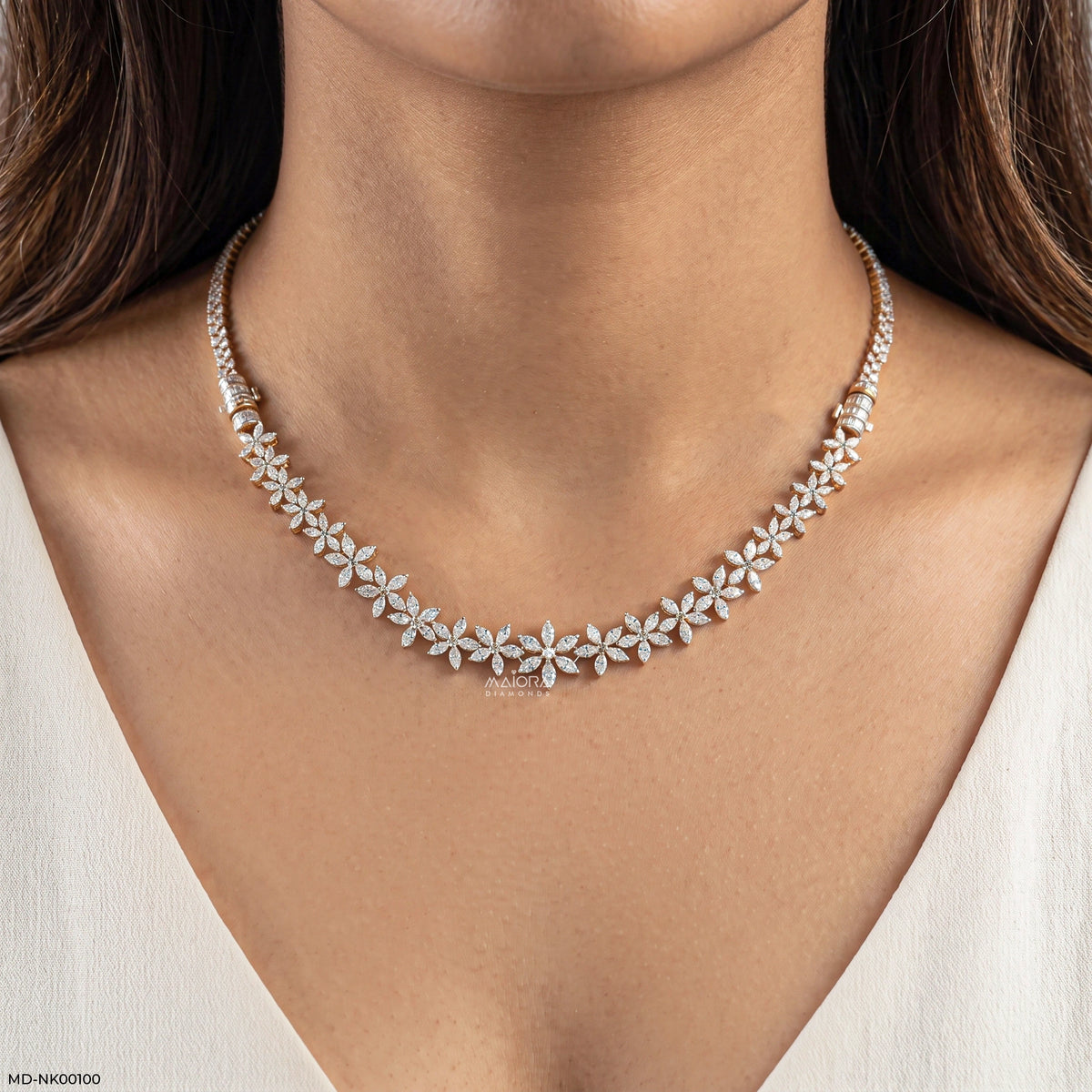 Unique Lab Diamond necklace
