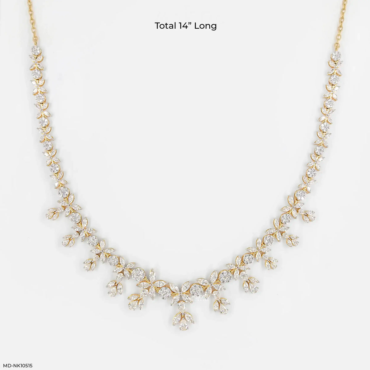 Elowen Flora Diamond Necklace
